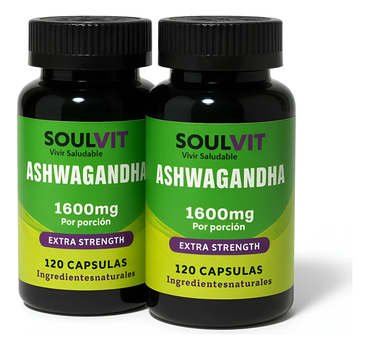 Pack Ashwagandha 1600 Mg 120 Capsulas