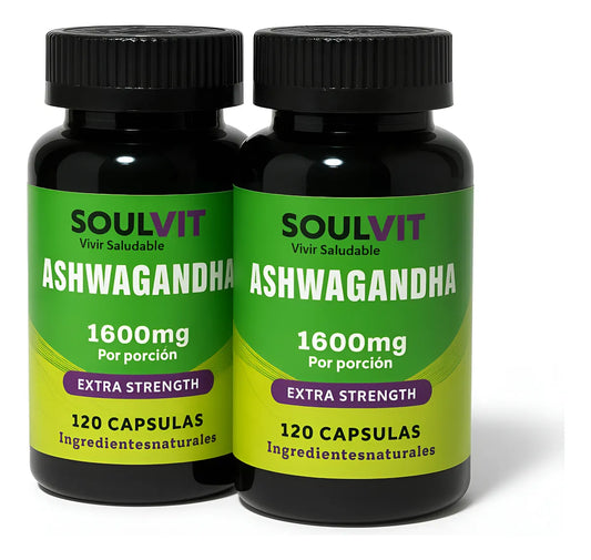 Pack Ashwagandha 1600 Mg 120 Capsulas