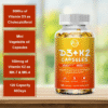 Vitamina K2 + D3 – Nueva Fórmula Vegana | 120 Cápsulas | Salud Ósea, Inmunidad y Absorción de Calcio
