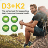 Vitamina K2 + D3 – Nueva Fórmula Vegana | 120 Cápsulas | Salud Ósea, Inmunidad y Absorción de Calcio