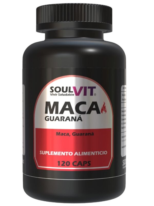 Maca Guaraná 120 Cápsulas – Energía Natural, Vitalidad y Rendimiento Físico
