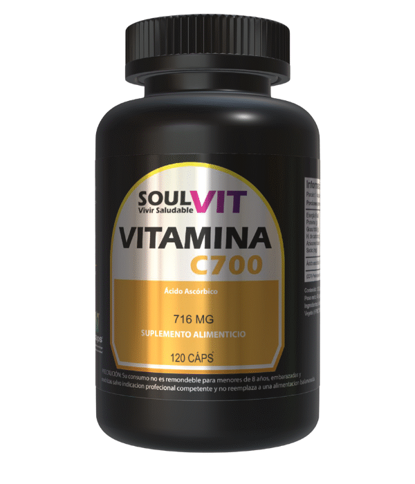 Vitamina C 700 mg – Refuerzo Inmunológico y Antioxidante | 120 Cápsulas